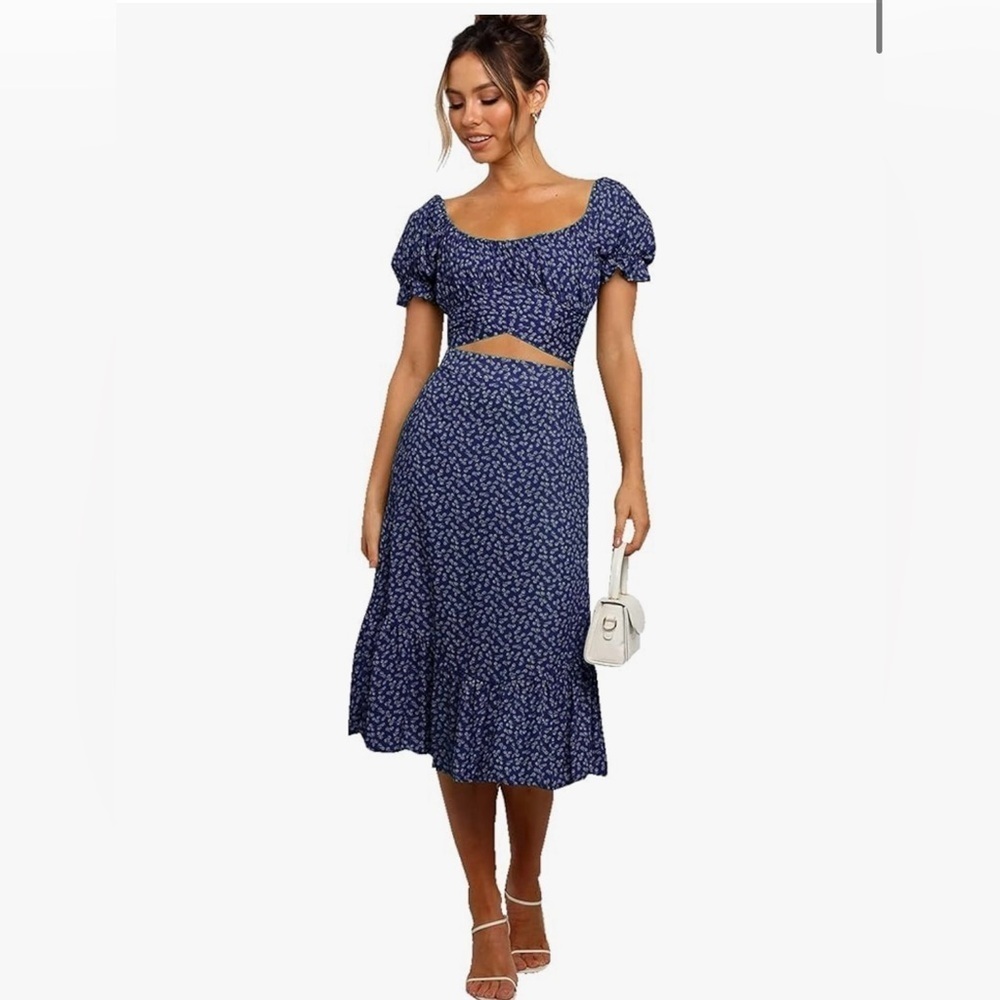 Matching 2 piece skirt and top set